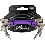 Ernie Ball Flex 3 Pack Purple Лилав 7, 62 cm Ъглов - Ъглов Пач кабел (P378844)