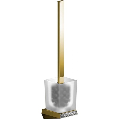 Sapho SOUL CRYSTAL nástěnná WC štětka, zlato (165070)