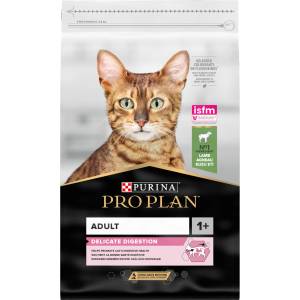PRO PLAN PRO PLAN Delicate Digestion Adult - Храна за котки с високо съдържание на агнешко месо, 10 кг
