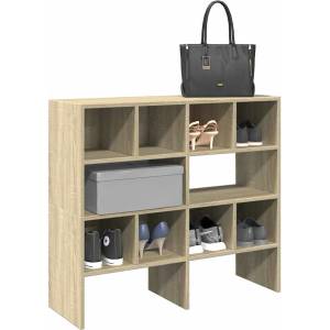 vidaXL Поставки за обувки, 2 бр, стифируеми, дъб сонома, 89, 5x30x40 см (858844)