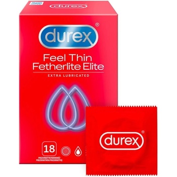 Durex Feel Thin Extra Lubricated kondóm 18 ks