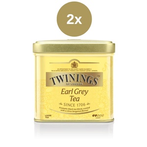 TWININGS Черен чай Earl Grey 2x100 г