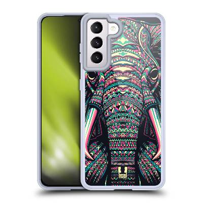 Plastový obal HEAD CASE na mobil Samsung Galaxy S21 5G vzor Aztécký motiv zvíře 2 slon (Zadní kryt pro mobil Samsung Galaxy S21 5G vzor Aztécký motiv zvíře 2 slon)