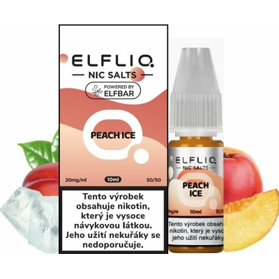 Elf Bar Elfliq Salt Peach Ice 3 x 10 ml 20 mg