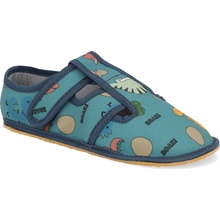 Barefoot detské papuče nohu KTR Dino modré