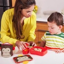 SKIP HOP Zoo Krabička na desiatu 4-dielna Opička