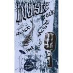 DIMEX ART Флизелинов фототапет синя музика 150 x 250 см