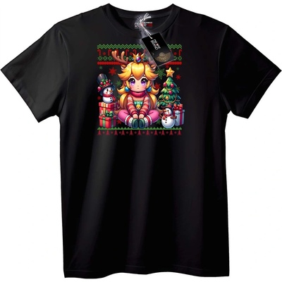 NOONEBRAND Тениска Коледна принцеса - 2XL, Black