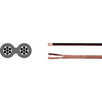 Helu 40026 reproduktorový kabel 2 x 2.5 mm² černá 500 m