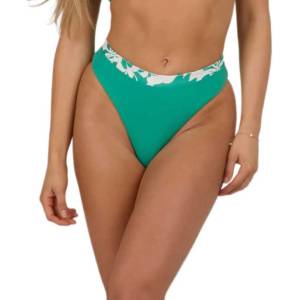 SALTY CREW Optical rev cheeky bikini bottom - Green (Kelly Green)