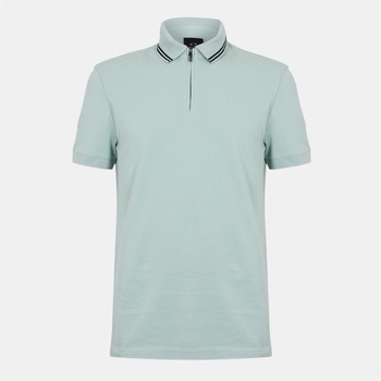 Armani Exchange Блуза с яка Armani Exchange Men's Short Sleeve Polo Shirt - Aqua Grey