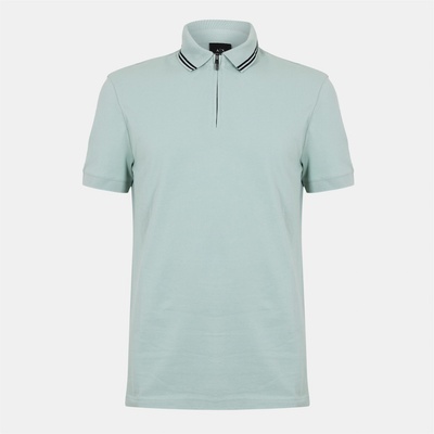 Armani Exchange Блуза с яка Armani Exchange Men's Short Sleeve Polo Shirt - Aqua Grey