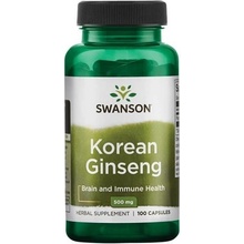 Swanson Korean Ginseng Korejský Ženšen 500 mg 100 kapslí