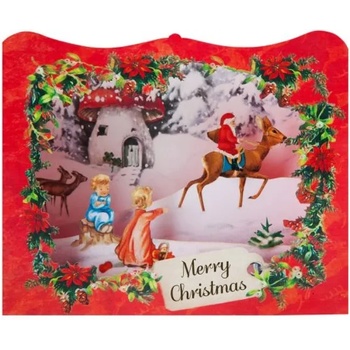 Image 1 of Gespaensterwald Картичка Gespaensterwald 3D - Merry Christmas, червена (499)