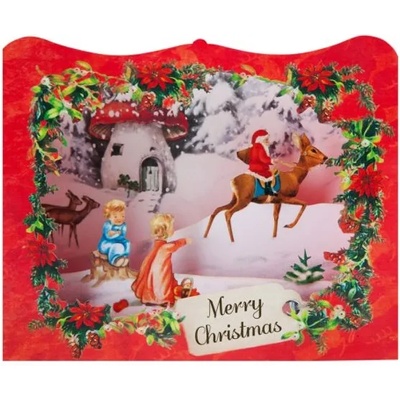 Gespaensterwald Картичка Gespaensterwald 3D - Merry Christmas, червена (499)