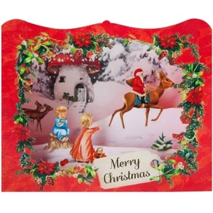 Gespaensterwald Картичка Gespaensterwald 3D - Merry Christmas, червена (499)