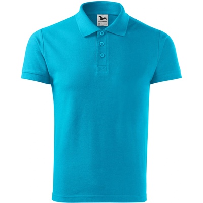 MALFINI Malfini cotton heavy 215 / Мъжка поло тениска - тюркоазена m (2154414)