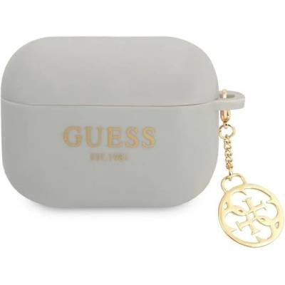 Guess Калъф Guess GUAPLSC4EG за AirPods Pro, сив, Silicone Charm 4G Collection (GUE001948-0)