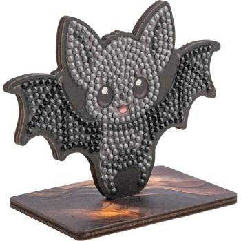 Craft Buddy Комплект за диамантена бродерия Craft Buddy - Crystal Art Buddies, Прилеп (CBCAFGR-31GEN051)