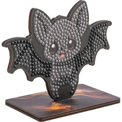 Craft Buddy Комплект за диамантена бродерия Craft Buddy - Crystal Art Buddies, Прилеп (CBCAFGR-31GEN051)