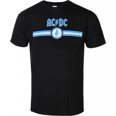 Rock off metal AC-DC Blue Logo & Stripe čierne