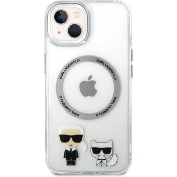 KARL LAGERFELD Гръб Karl Lagerfeld MagSafe Compatible Case Гръб Karl and Choupette за iPhone 14 Plus - Прозрачен