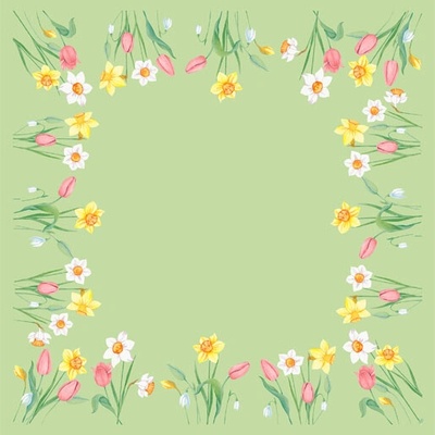 DUNI Naperón bio dc 84x84 cm spring melody 100 ks