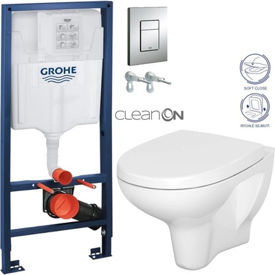 GROHE Rapid SL 38528SET WC CERSANIT ARTECO + SEDÁTKO 38772001 AT1