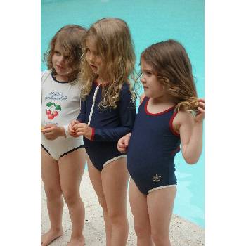 Konges Sløjd Детски цял бански Konges Sløjd LAGUNA LS SWIMSUIT GRS (KS104923.PPY2)