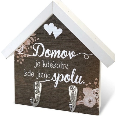 Nekupto Dřevěný domeček velký - Domov je kdekoliv, kde jsme spolu