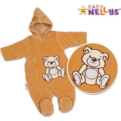Kombinézka overálek TEDDY BEAR hnědá