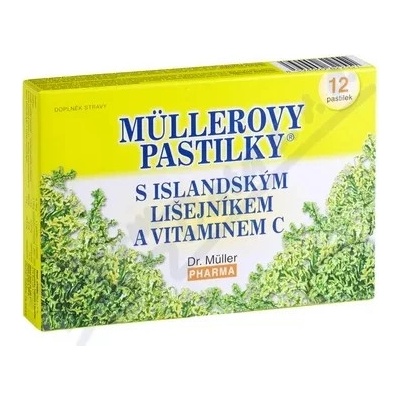 Mullerove pastilky s islandským lišajníkom 12ks