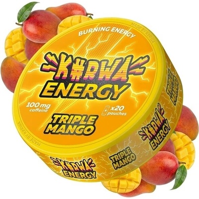 Kurwa Energy triple mango kofeinové sáčky 100 mg/sáček 20 sáčků