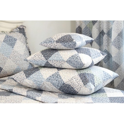 Zdeňka Podpěrová obliečky Patchwork Jade Pomněnkový Bavlna 2x70x90 2x140x200