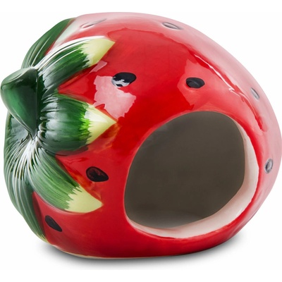 JK Animals keramický domek Jahoda pro křečky 12 x 9 x 9 cm