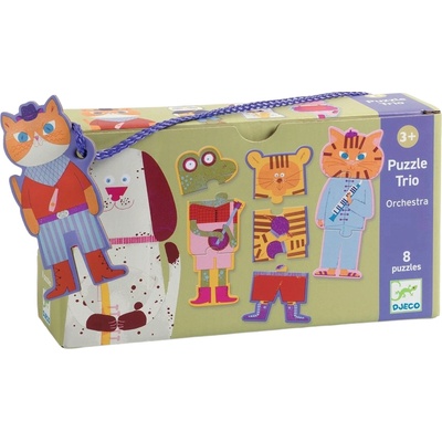 DJECO Образователен пъзел Djeco Duo - Оркестър, 24 части (DJ08229)