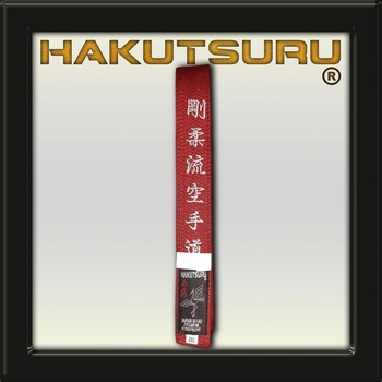 Hakutsuru Equipment Soutěžní Opasek Mistrovský Goju-Ryu Karate-Do - Červený