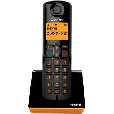 Alcatel s280 безжичен телефон, dect, ЧЕРЕН/НОРАН (s280)