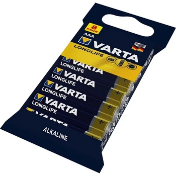 VARTA батерия с дълъг живот aaa, алкална, 8 бр. в опаковка 04103101328 (04103101328)