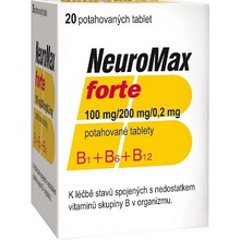 NEUROMAX FORTE POR 100MG/200MG/0,2MG TBL FLM 20