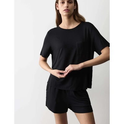 Marks & Spencer Пижамен топ с декоративни джебове Marks & Spencer черна Marks & Spencer | Cheren | ЖЕНИ | S