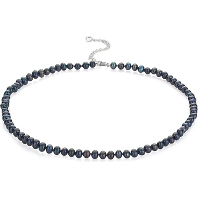 Swan Колие със сладководни черни перли 5, 5-6mm R0435NB Swan