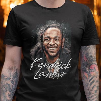 Tričko s potlačou Kendrick Lamar 2 čierna