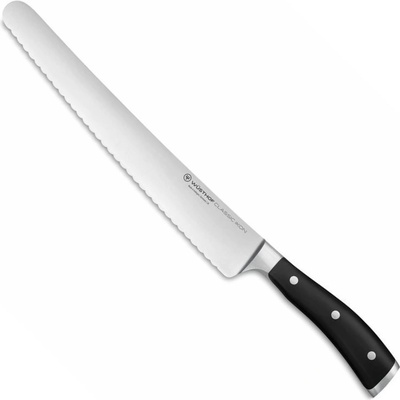 Wüsthof Vroubkovaný krájecí nůž CLASSIC IKON 26 cm - Dreizack Solingen