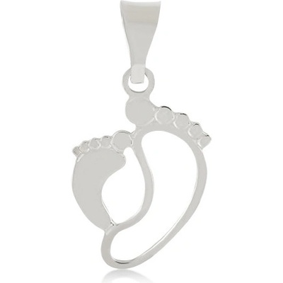 Lillian Vassago Přívěsek s motivem nohou bílé zlato LLV31 GP016W