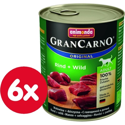 Animonda Gran Carno Fleisch Plus Adult zverina 6 x 0,8 kg