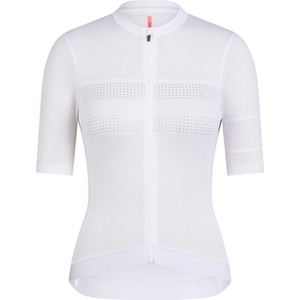 Rapha Дамска фланелка с дълъг ръкав за колоездене Rapha Women's Brevet Lightweight Jersey III Cycling jersey - White / Silver (156-3127-0214)
