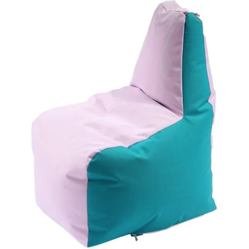 Pufrelax Пуф стол за деца 2-8 г. , 120л. Sunlounger Junior - Panama Pink Clouds, Водоустойчив, Перящ се калъф, Пълнеж от Полистиролни перли