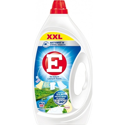 E Univerzální gel na bílé prádlo 2,97 l 66 PD