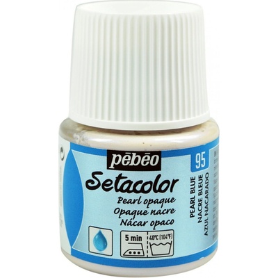 Pébéo Setacolor opaque farba na textil 95 pearl blue 45 ml